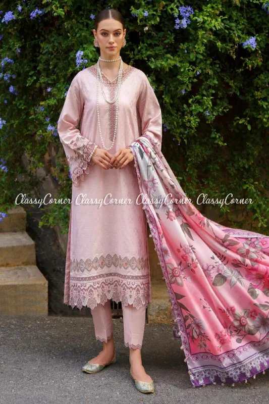 Pink Lawn Pakistani Salwar Kameez Winter unclassified dresses