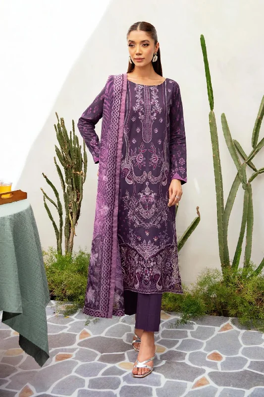 Purple Embroidered Lawn Suit Graduation unclassified dresses