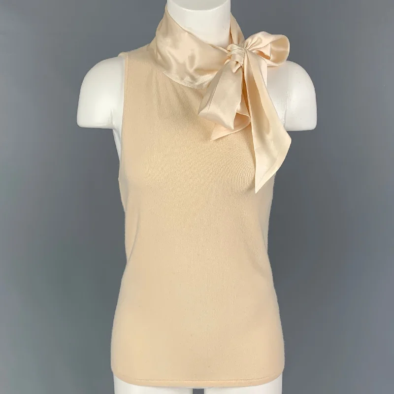 RALPH LAUREN Black Label Size M Cream Cashmere Blend Sleeveless Dress Top Plus size unclassified dresses