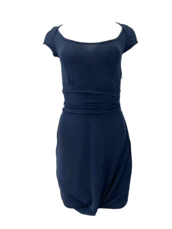 RICHARD CHAI Women's Blue Racer Back Dress #AR12 NWT Open-back unclassified dresses