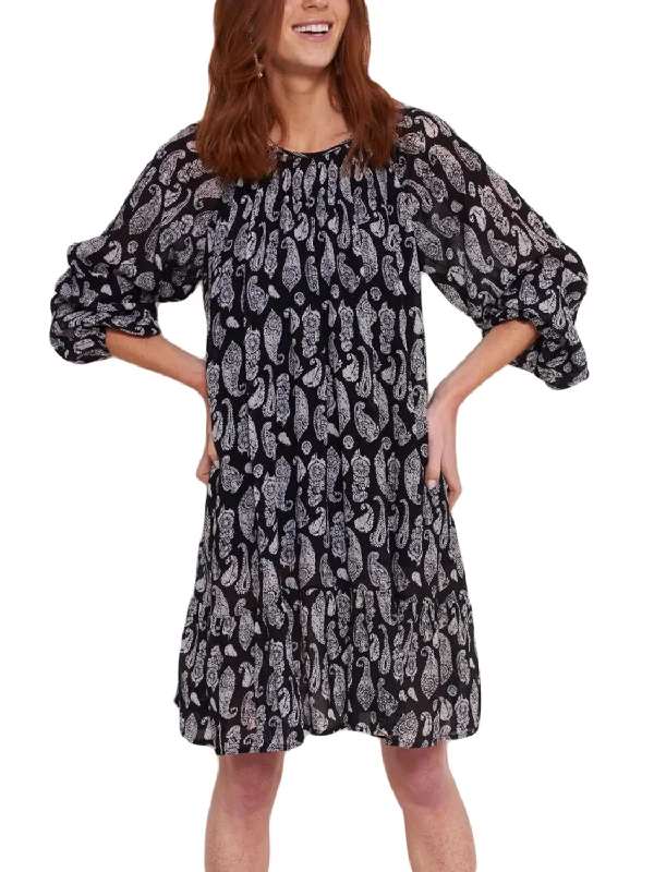 ROBERTA ROLLER RABBIT Women's Black Clinton Clemente Dress $175 NEW Floral unclassified dresses