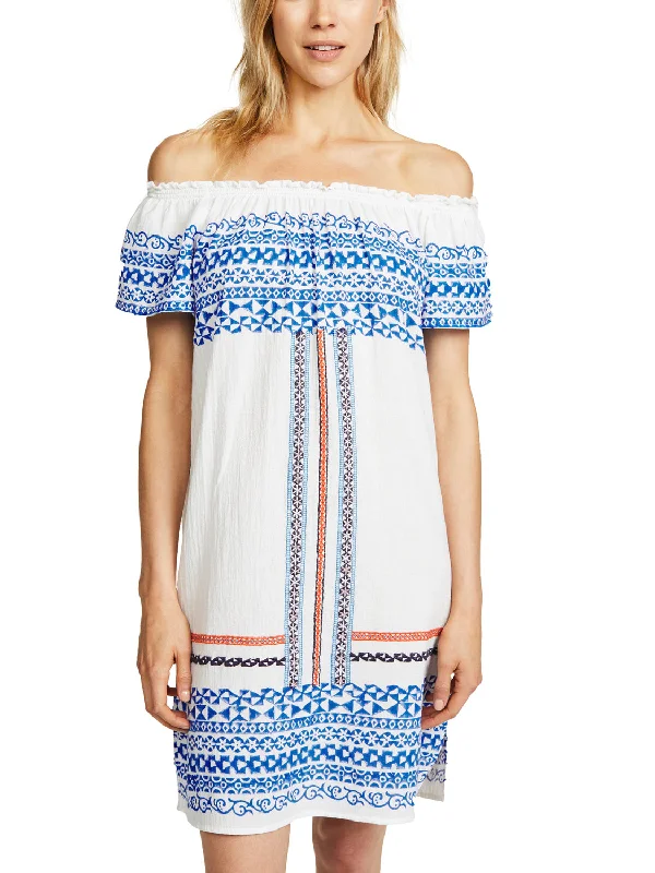 ROBERTA ROLLER RABBIT Women's Blue Athena Gaetana Dress $145 NEW Summer unclassified dresses