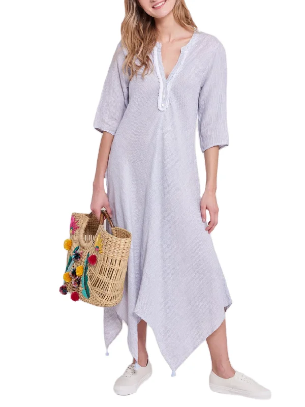 ROBERTA ROLLER RABBIT Women's Blue Jeni Stripe Berenice Dress $165 NEW Winter unclassified dresses