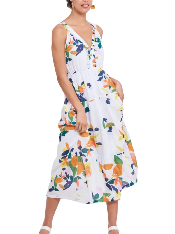 ROBERTA ROLLER RABBIT Women's Multi Fruit Ibera Dress $185 NEW Beaded unclassified dresses