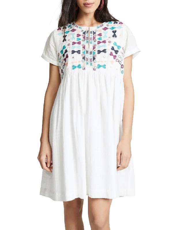 ROBERTA ROLLER RABBIT Women's White/Coral Sylvie Dress $145 NEW High-low unclassified dresses