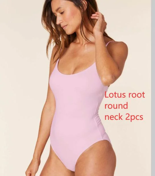 Lotus root round neck 2pcs