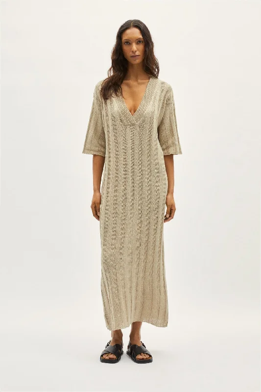 The Upcycled Linen Oversize Dress Backless unclassified dresses