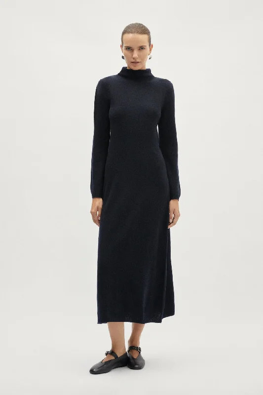 The Woolen Flared Dress Denim unclassified dresses