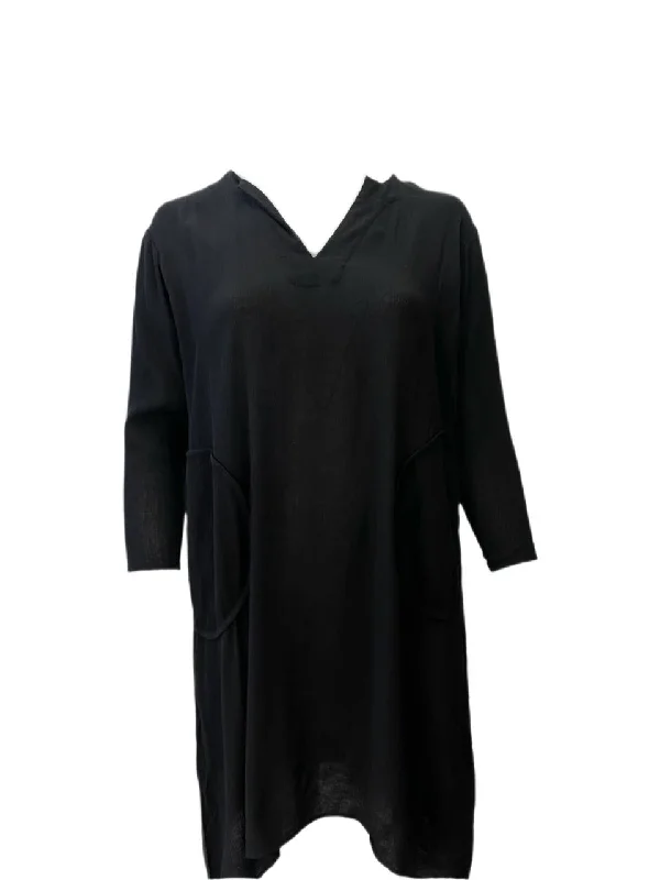 TOTEME Women's Black Oversized Rayon Dress #1625 XS NWT Wedding guest unclassified dresses