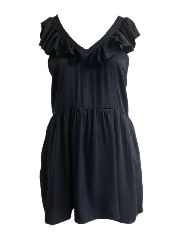 Treasure & Bond Women's Black Ruffle Straps Sun Dress Size XXL NWOT Bodycon unclassified dresses