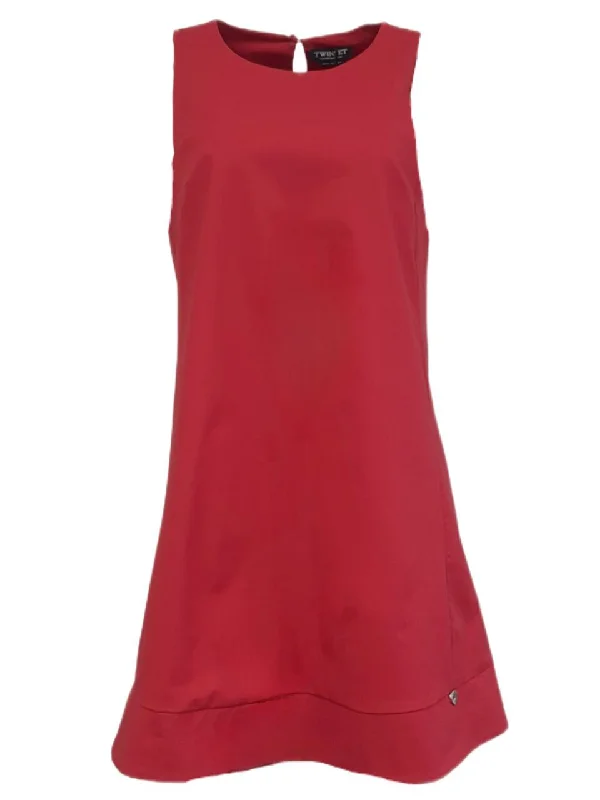 TWINSET By SIMONA BARBIERI Women's Red Ciliegia Abito Dress #TS727X 10 NWT Boho unclassified dresses