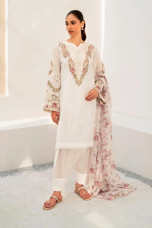 White Embroidered Lawn Suit Corset unclassified dresses