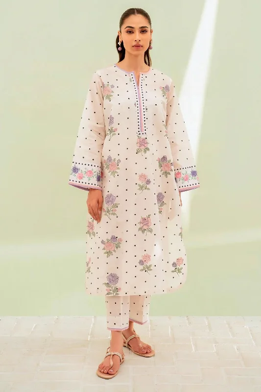 White Lawn Readymade 2PC Suit Tiered unclassified dresses