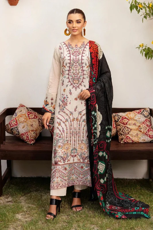 White Multi Semi Formal Lawn Suit Festival unclassified dresses