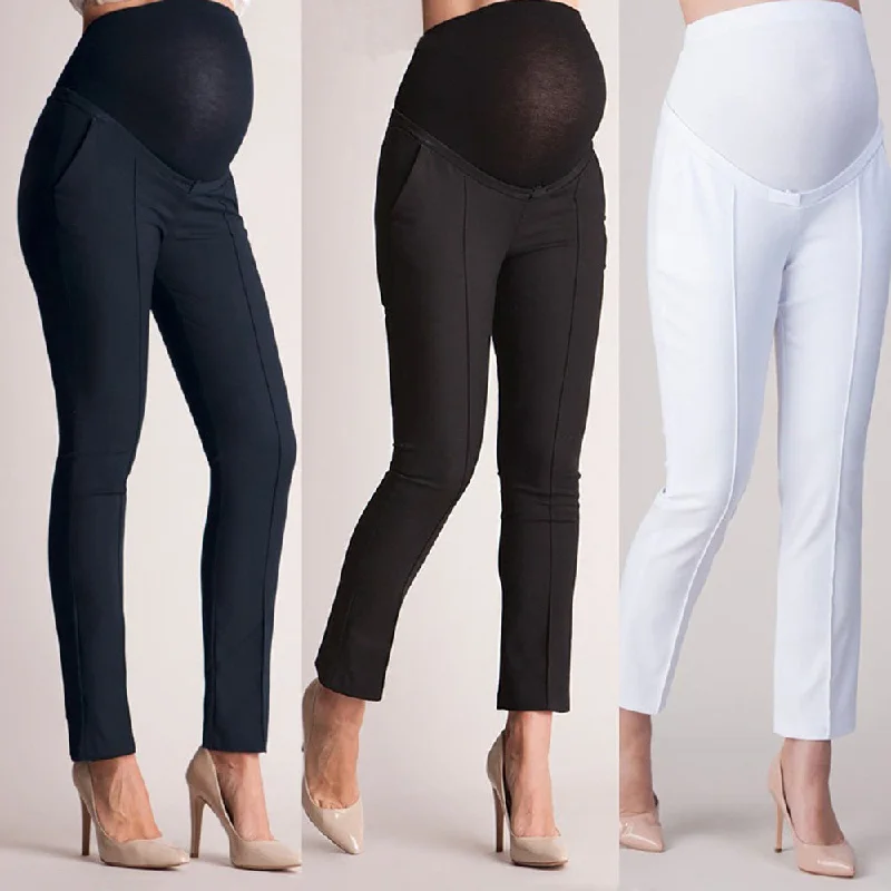 Women's stomach lift pregnant trousers elastic belly protection leggings High-end unclassified dresses