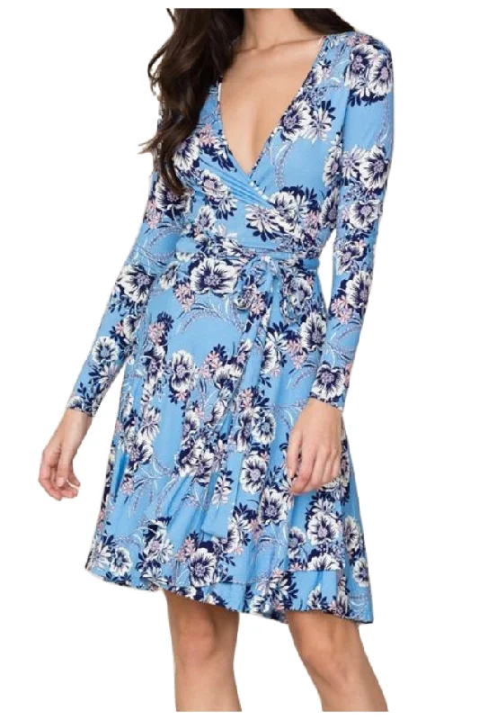 YUMI KIM Women's Folk Story Sky Blue Running In Circles Dress # JSD2407 NWT Breathable unclassified dresses