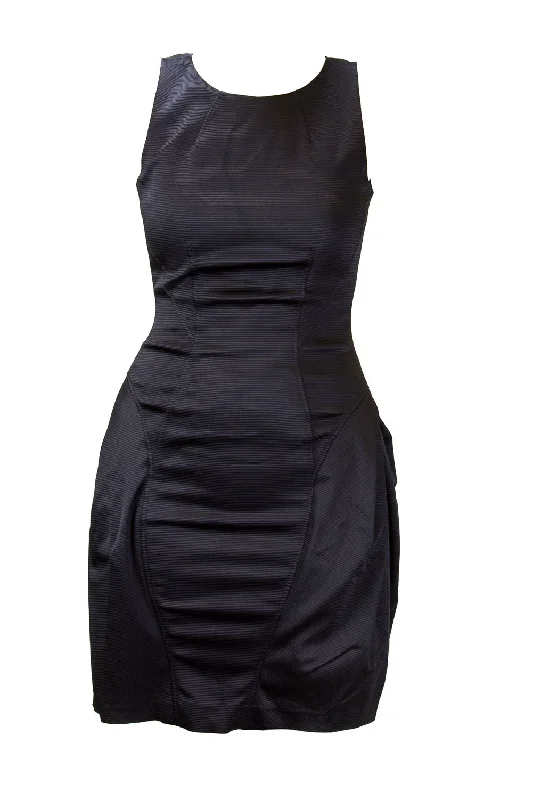 ZAC POSEN Women's Navy Ribbed Sleeveless Sheath Dress Sz 4 $2,590 NEW Engagement unclassified dresses