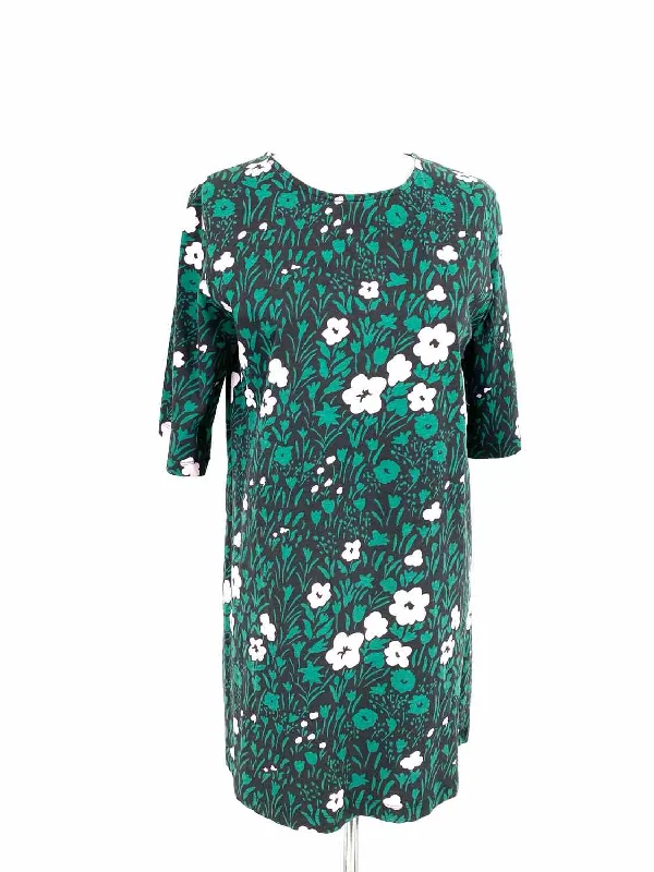 Marimekko Women's Green Shift Floral Size XS Dress Fashion-forward floral dresses