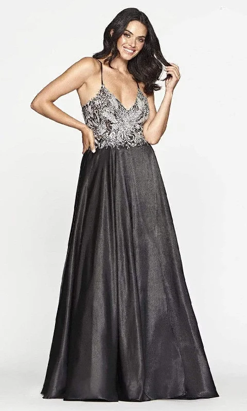 Faviana - S10537 Lace A-Line Gown Lace Cocktail Gown