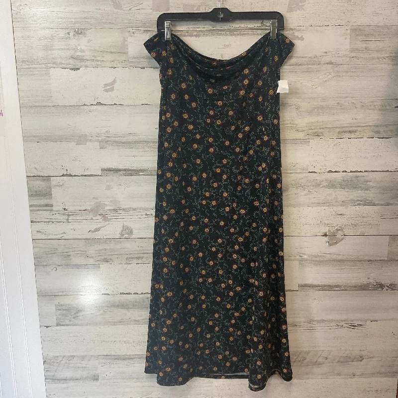 Skirt Maxi By Lularoe In Black, Size: 3x Printed Maxi Skirt