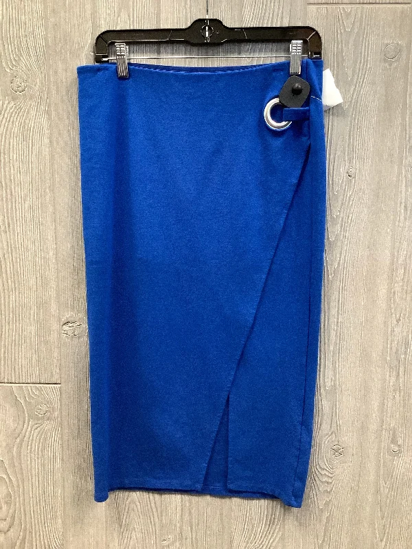 Skirt Maxi By Topshop In Blue, Size: 8 Vintage Maxi Skirt