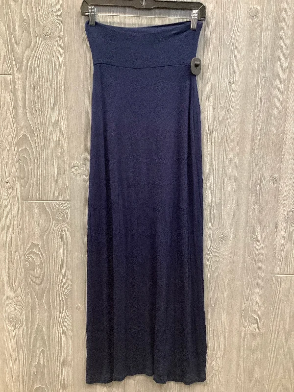 Skirt Maxi By Zenana Outfitters In Blue, Size: 8 Flowing Maxi Skirt