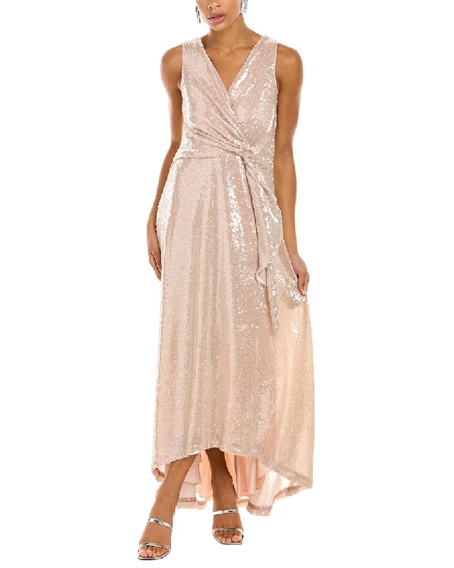 Kay Unger Sequin Twist Dress Party Sequin Dress