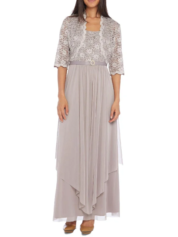 Womens Lace Sequined Dress With Cardigan Sleek Sequin Dress