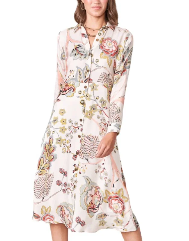 Payton Shirt Dress Jones In Hundred Cream Elegant Shirt Dress