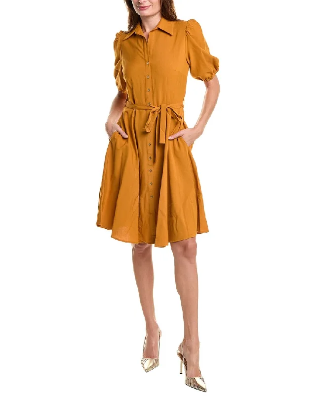 Sharagano Shirtdress Belted Shirt Dress