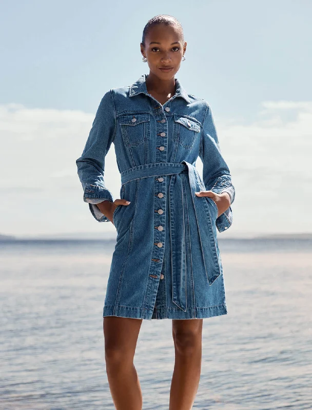 Taylor Denim Shirt Dress Day Shirt Dress