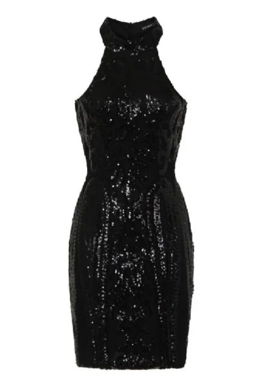 Lolita Black Victorian Sequin Illusion Bodycon Dress Lace Bodycon Dress