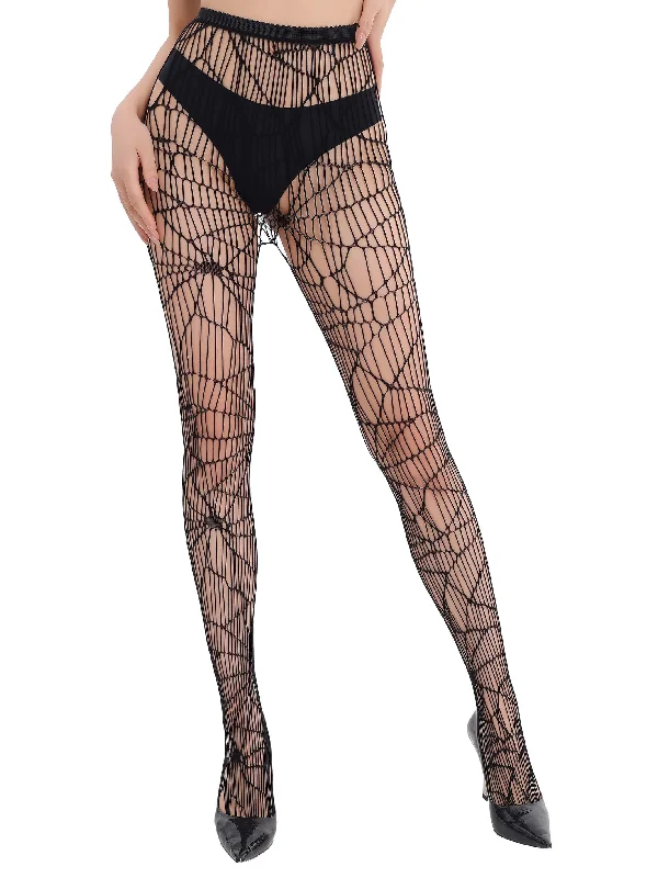 Spiderweb Tights Stylish Bodycon Gown